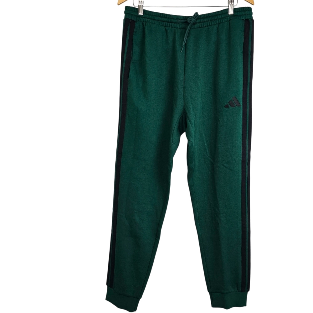 Adidas Essentials regular fit tapered leg 3-Stripes full length Jogger Pants L